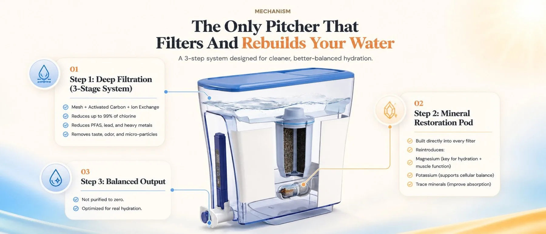 Terraflow filtration and mineral restoration process